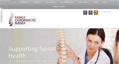 Desktop Screenshot of familychiropracticsussex.com